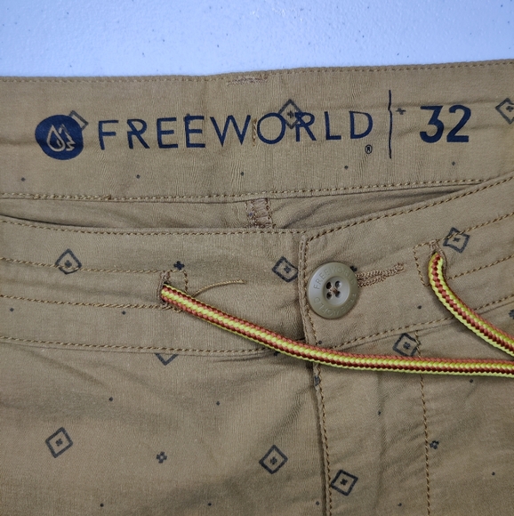 Freeworld Tan Patterned Shorts - Picture 3 of 3